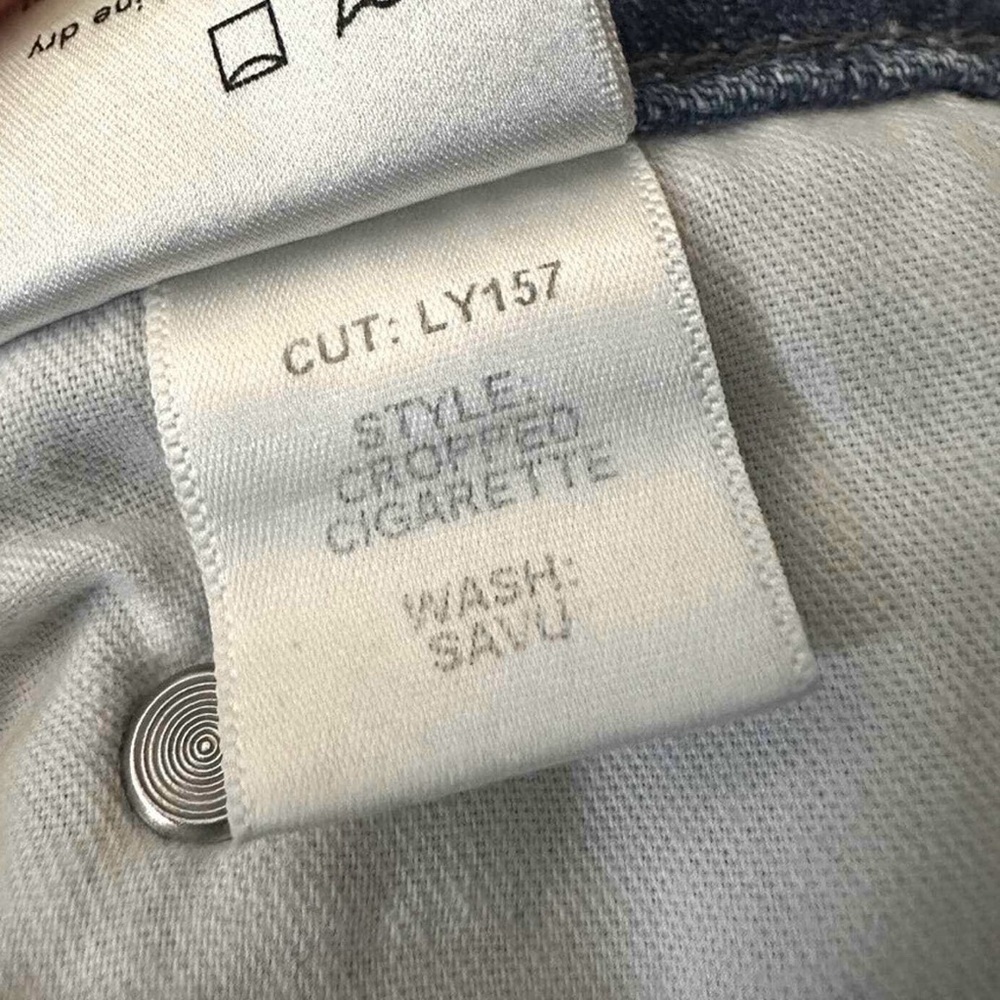 Reformation CBK cigarette straight leg jeans size 28 cropped vintage distressed - Picture 7 of 11